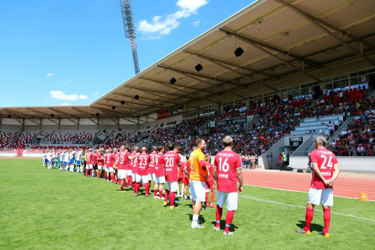 RWE-Traditionsmannschaft gegen DDR-Nationalelf